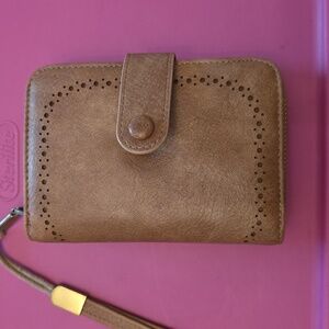 Brown Wallet with Strap